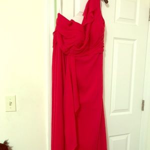 Davids Bridal Bridesmaids Dress, Red sz 20